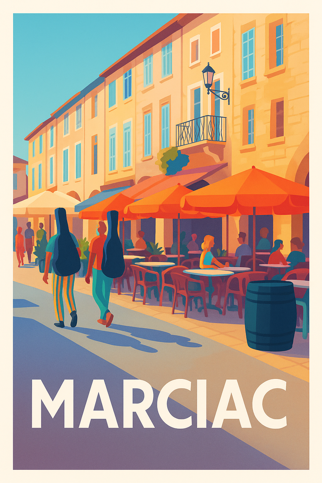 Affiche de Marciac - Ambiance estivale au cœur du village