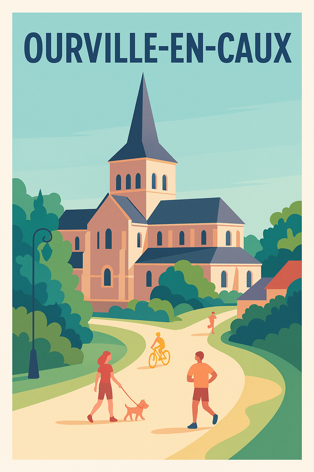 Affiche de Ourville-en-Caux - L'art de la promenade paisible
