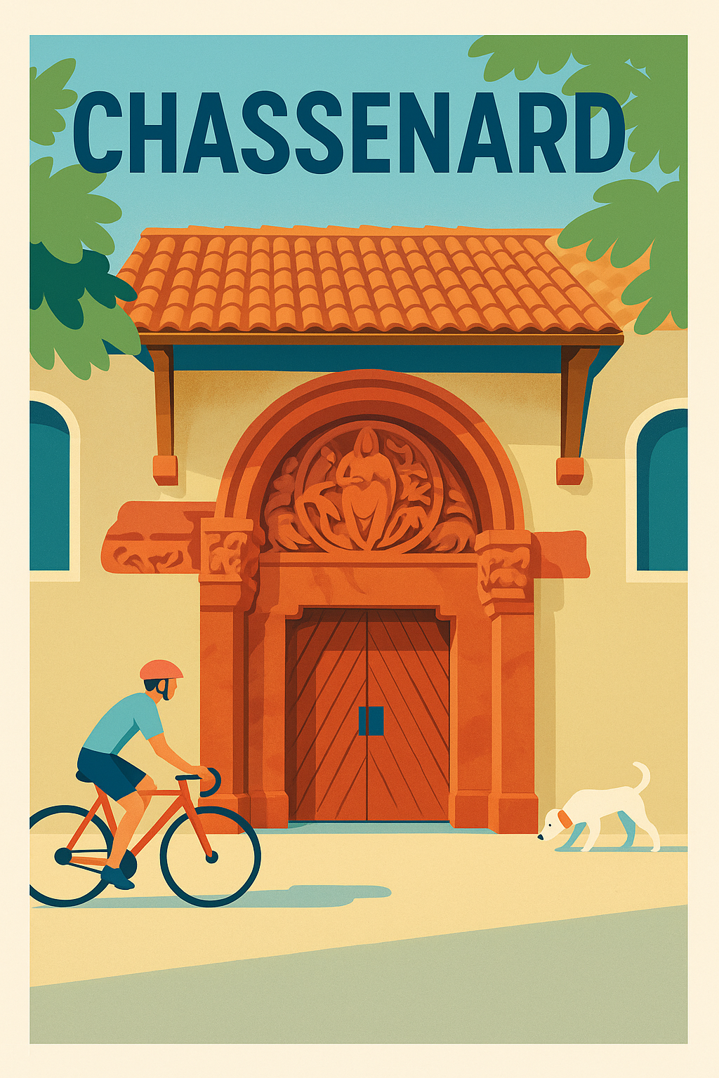 Affiche de Chassenard - Charme et patrimoine à vélo