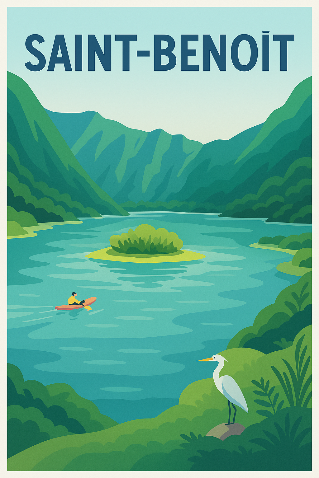 Affiche de Saint-Benoît - L'Évasion au Cœur de la Nature