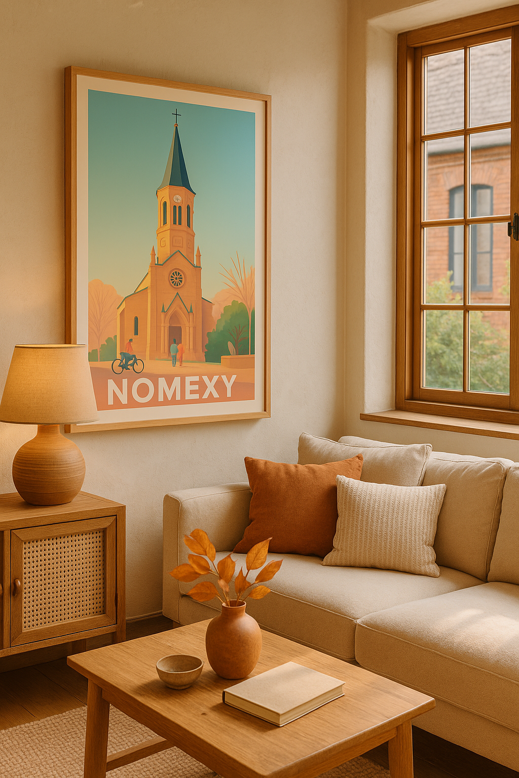 Mise en situation Affiche Nomexy - Charme architectural au cœur du village