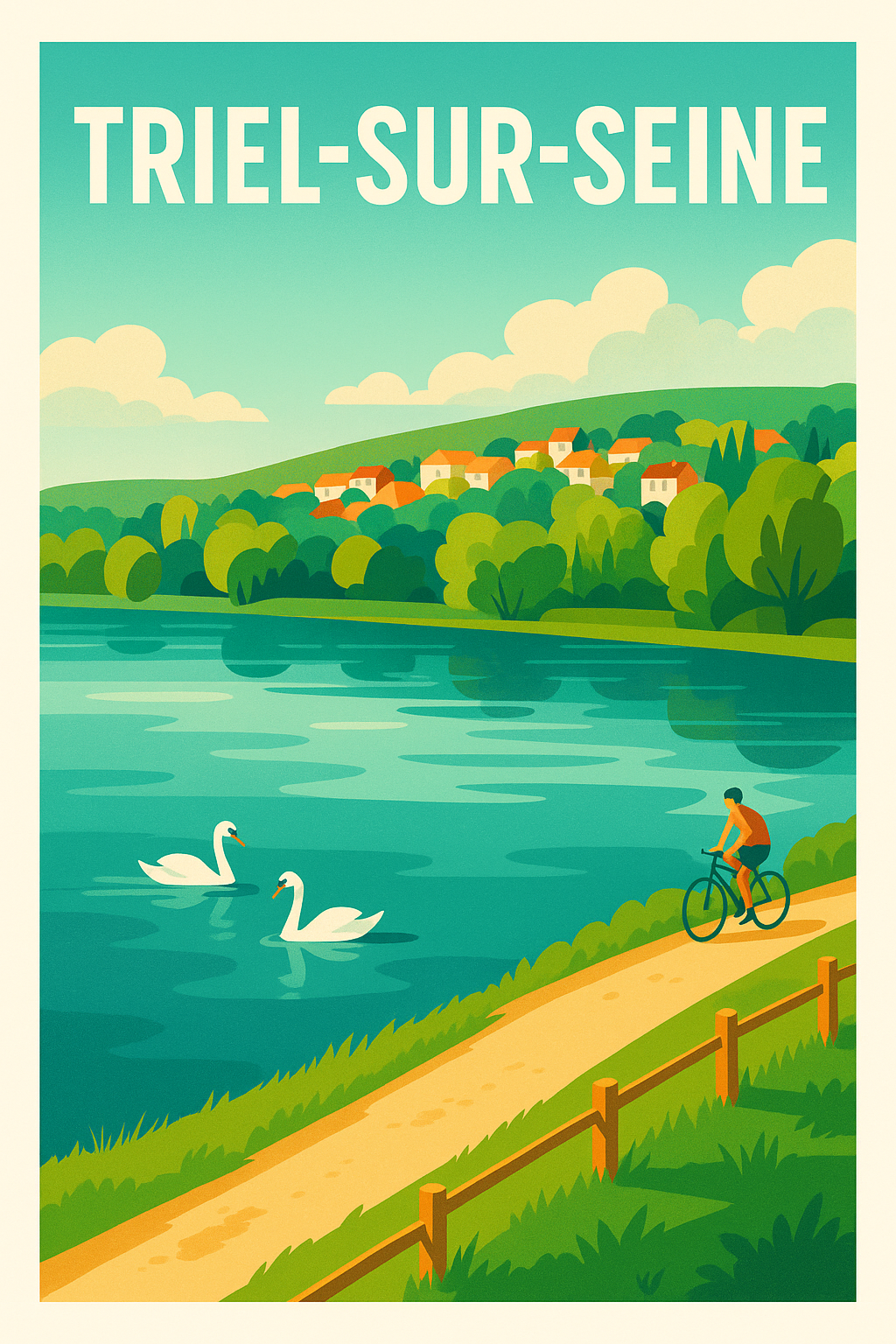 Affiche de Triel-sur-Seine - Harmonie bucolique au fil de l’eau