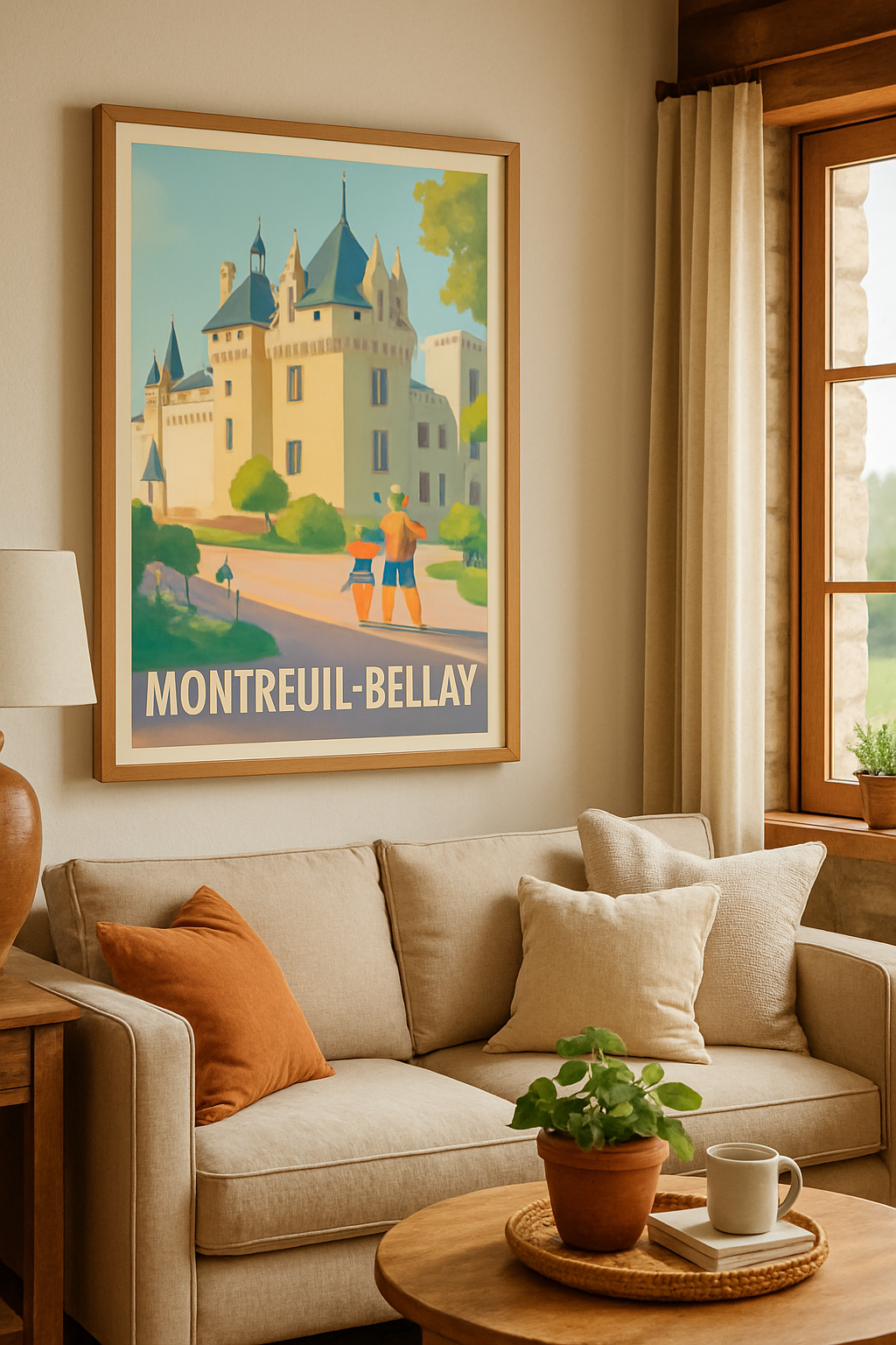 Mise en situation Affiche de Montreuil-Bellay - Charme et Histoire au Château