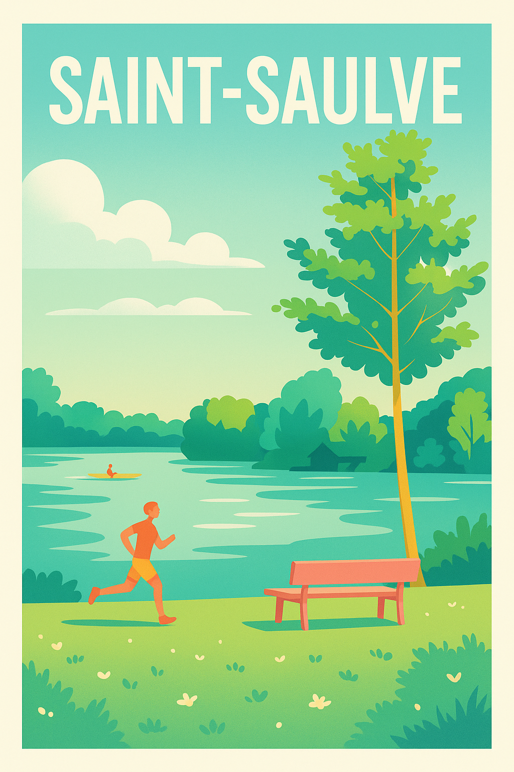 Affiche de Saint-Saulve - Évasion nature au bord de l'eau