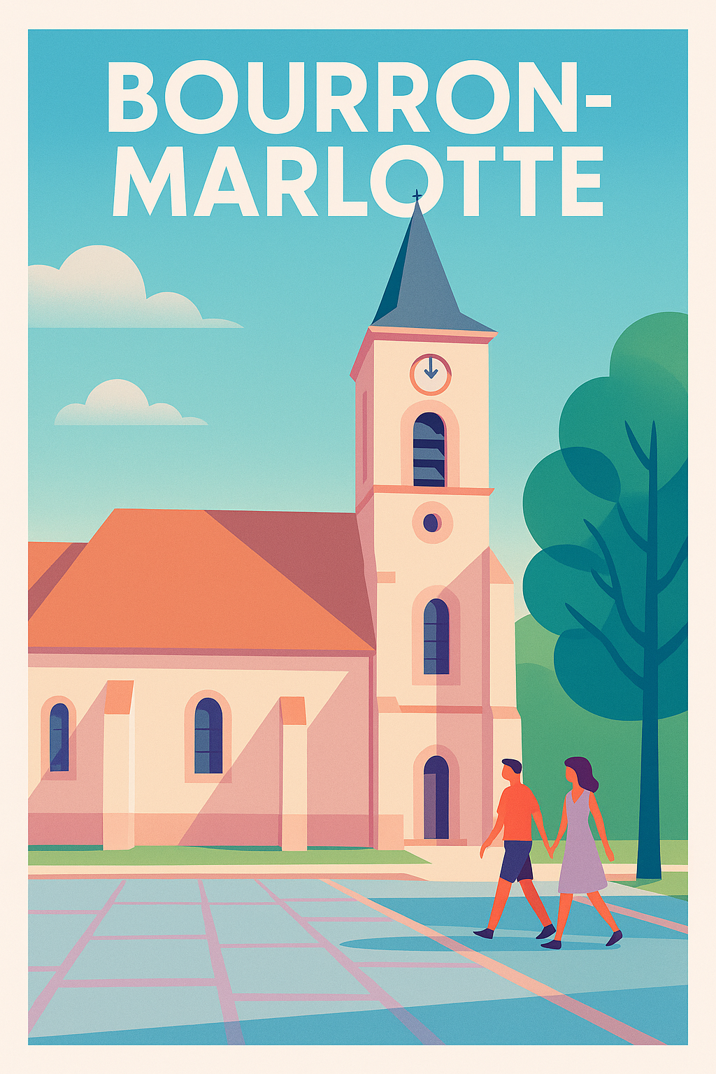 Affiche de Bourron-Marlotte - Douceur et charme en pleine nature