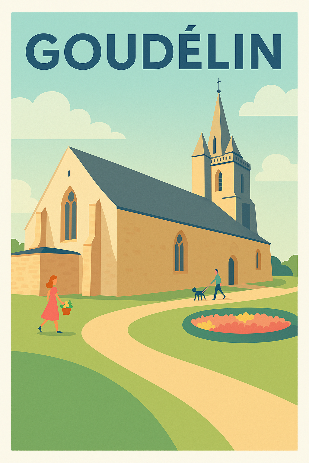 Affiche de Goudelin - Charme paisible au cœur de la Bretagne