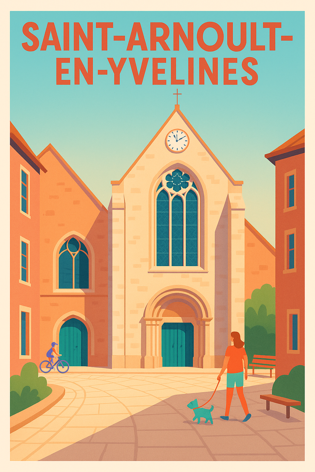 Affiche de Saint-Arnoult-en-Yvelines - Charme paisible au cœur du village