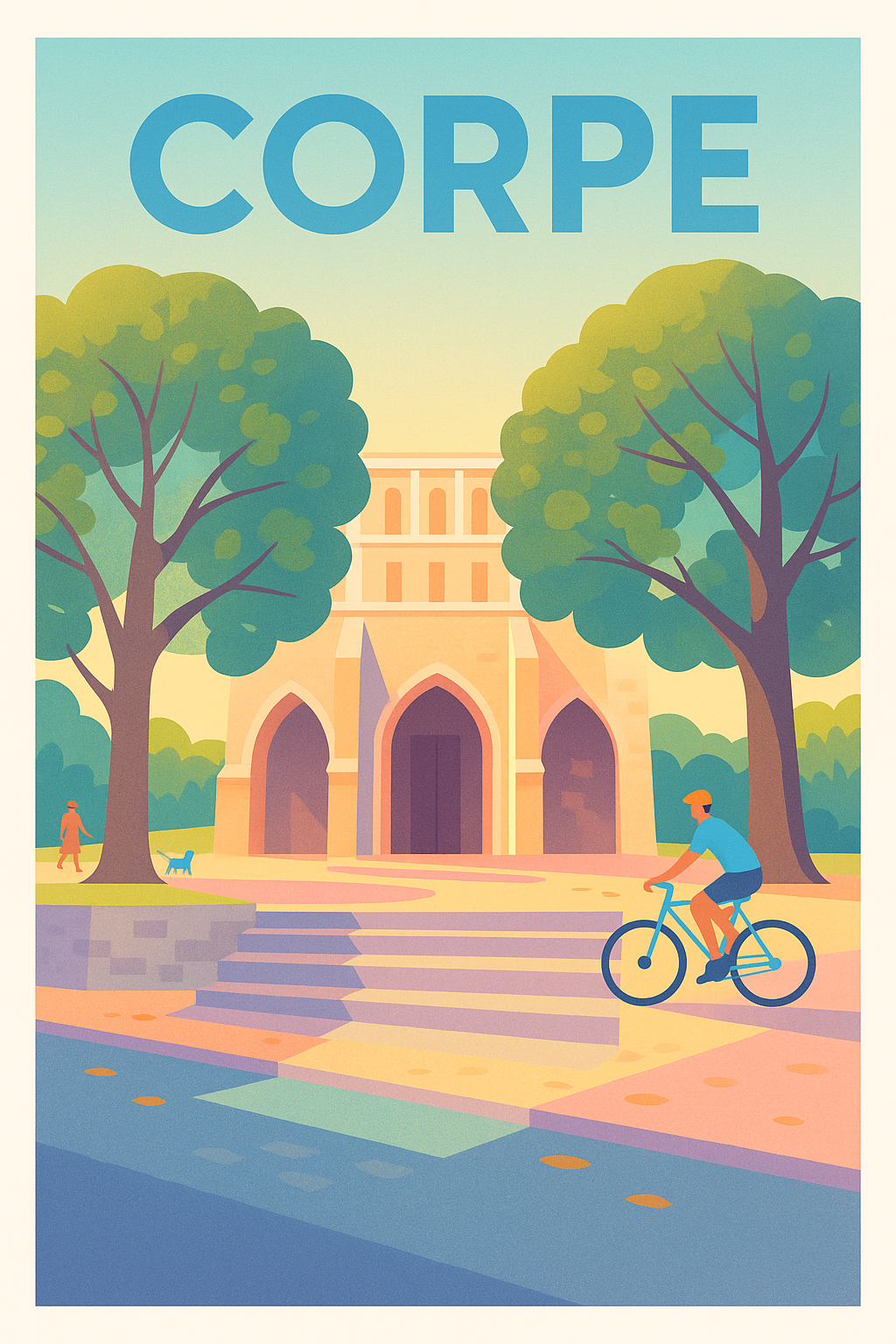 Affiche de Corpe - Le charme paisible entre nature et patrimoine