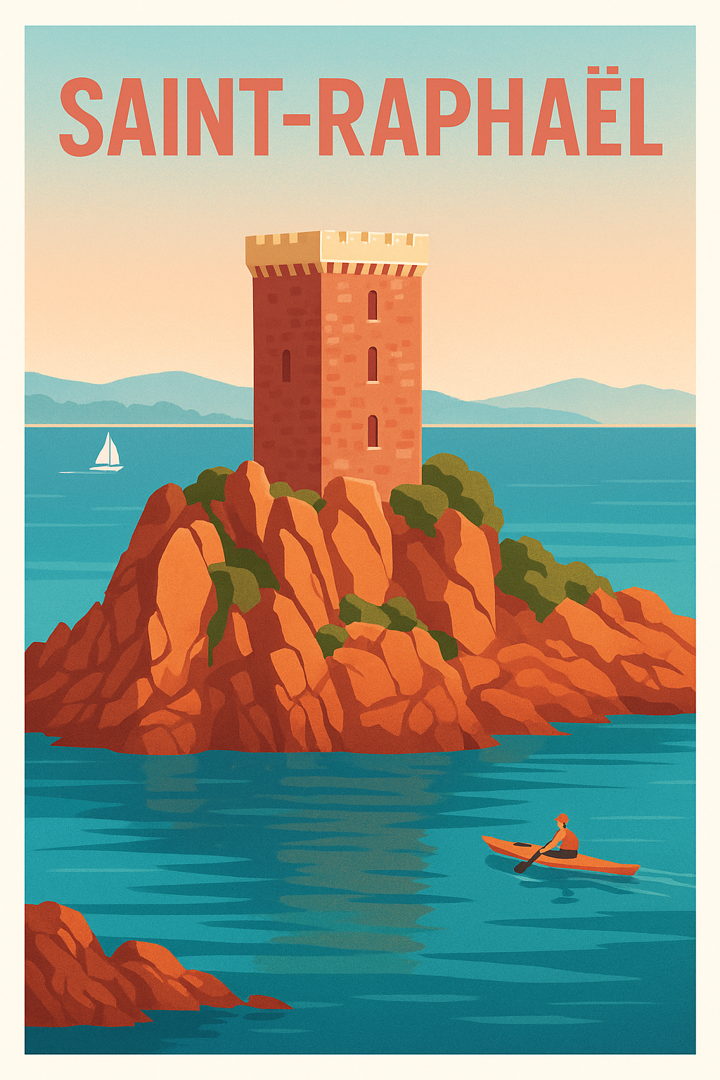 Affiche de Saint-Raphaël - Évasion Méditerranéenne Authentique