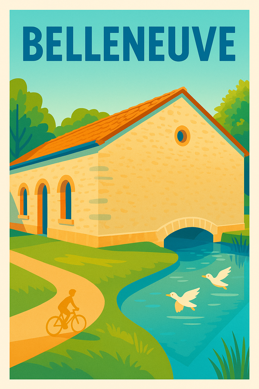 Affiche de Belleneuve - Sérénité au bord de l'eau