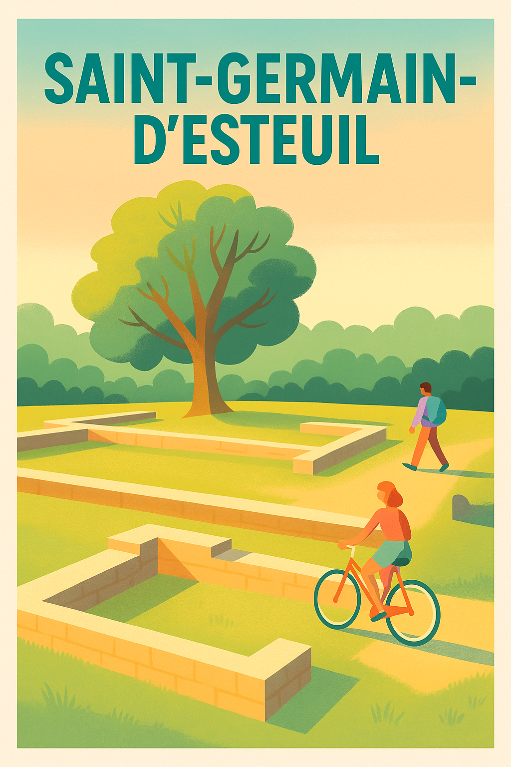 Affiche de Saint-Germain-d'Esteuil - Évasion et nature en douceur