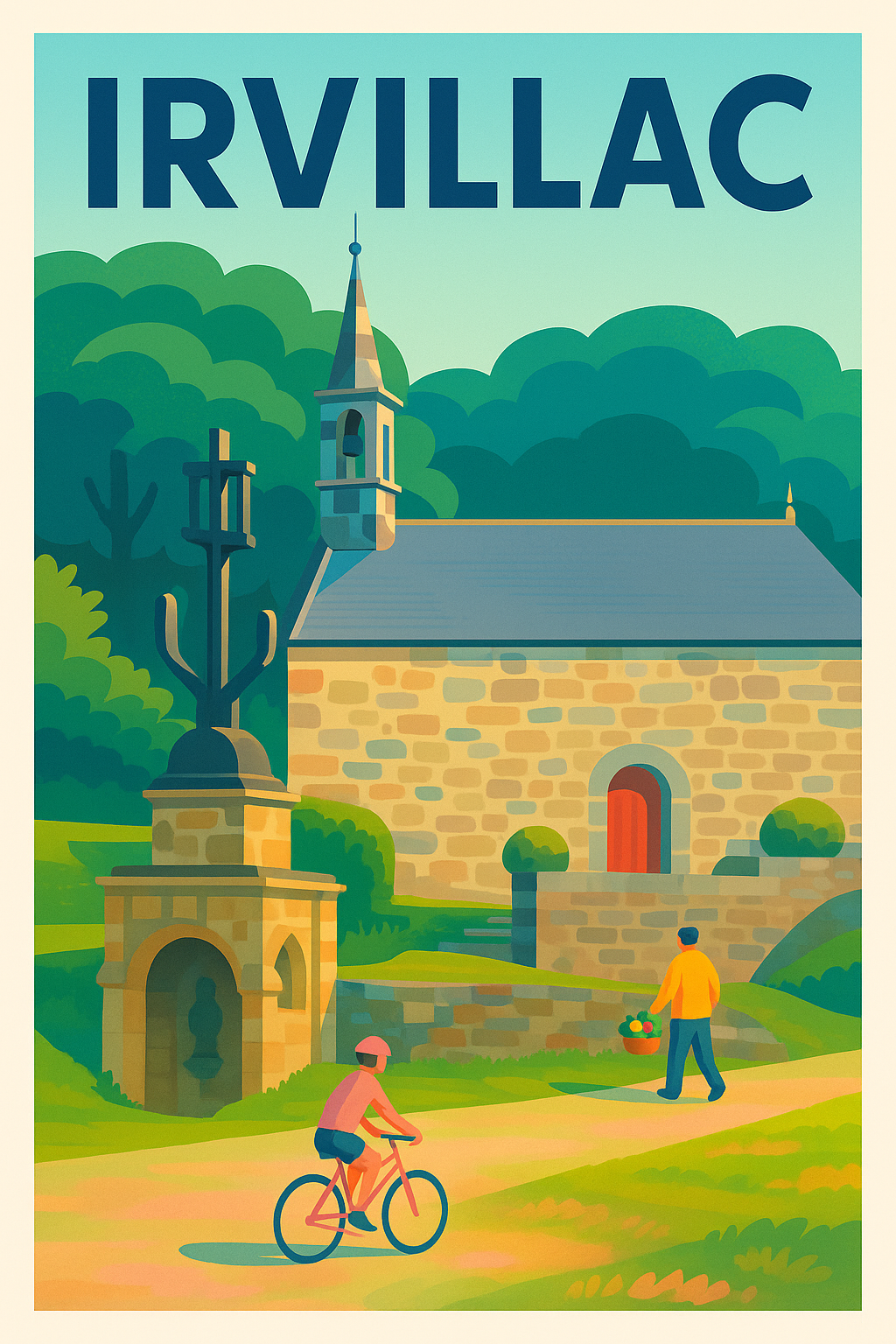 Affiche de Irvillac - Charme champêtre et patrimoine préservé