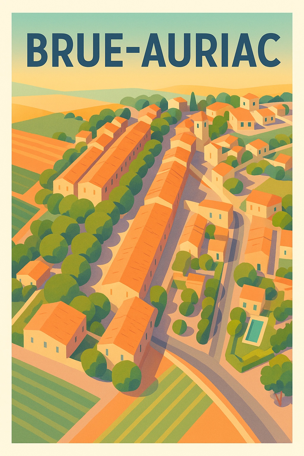 Affiche de Brue-Auriac - Charme Provençal en Perspective