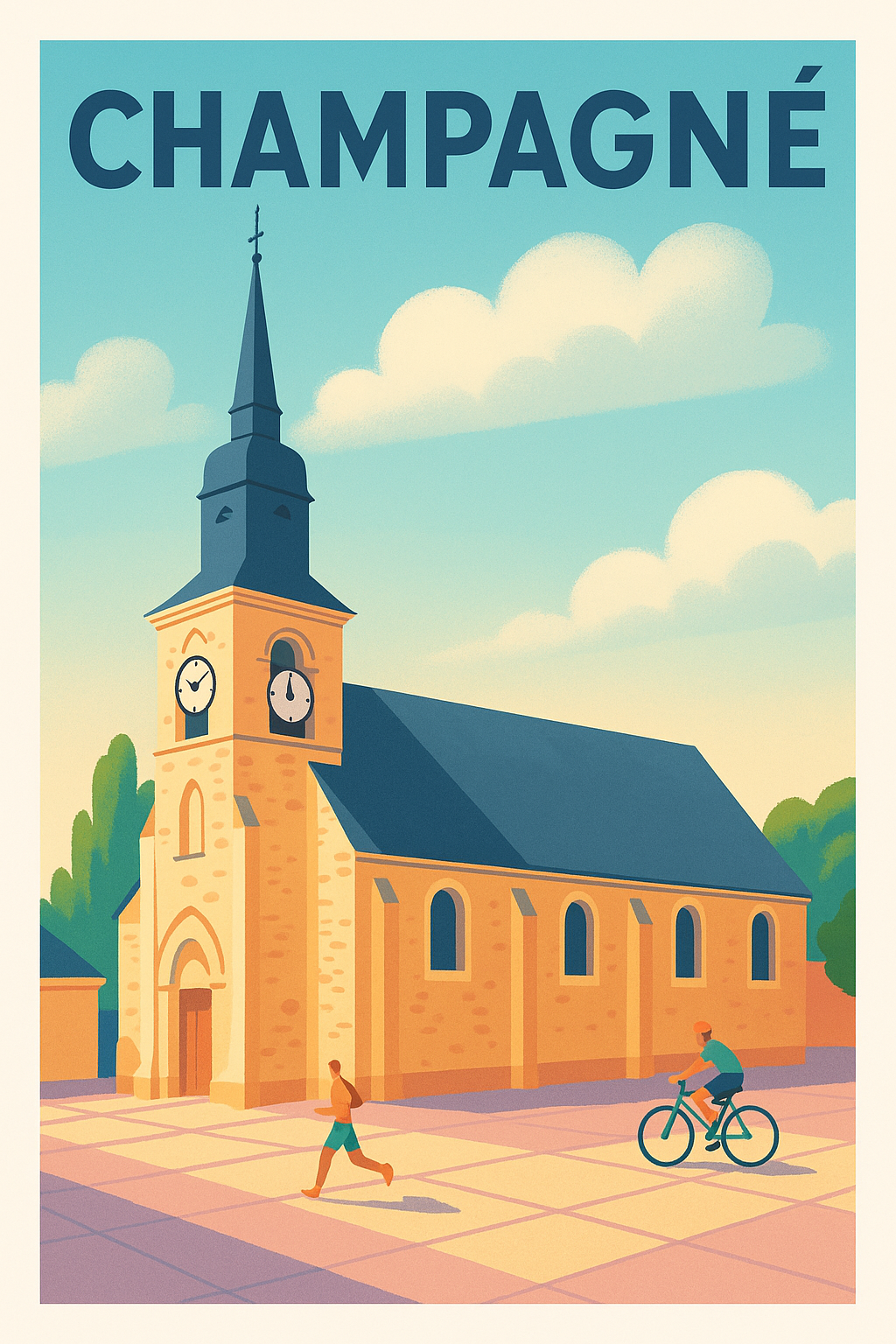 Affiche de Champagné - Charme et Sérénité au Coeur du Village