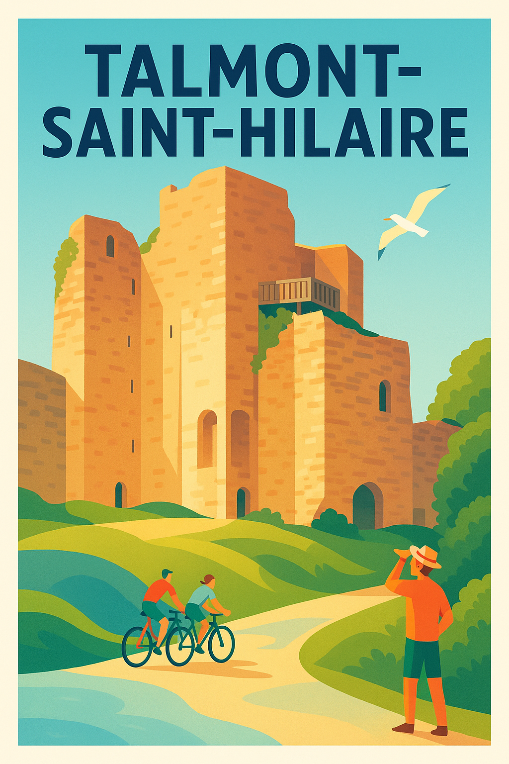 Affiche de Talmont-Saint-Hilaire - Escapade nature et patrimoine