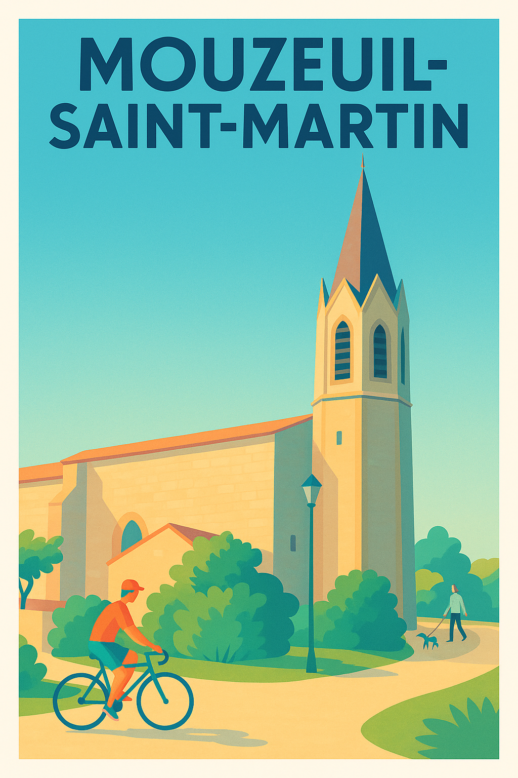 Affiche de Mouzeuil-Saint-Martin - Charme paisible et cycliste