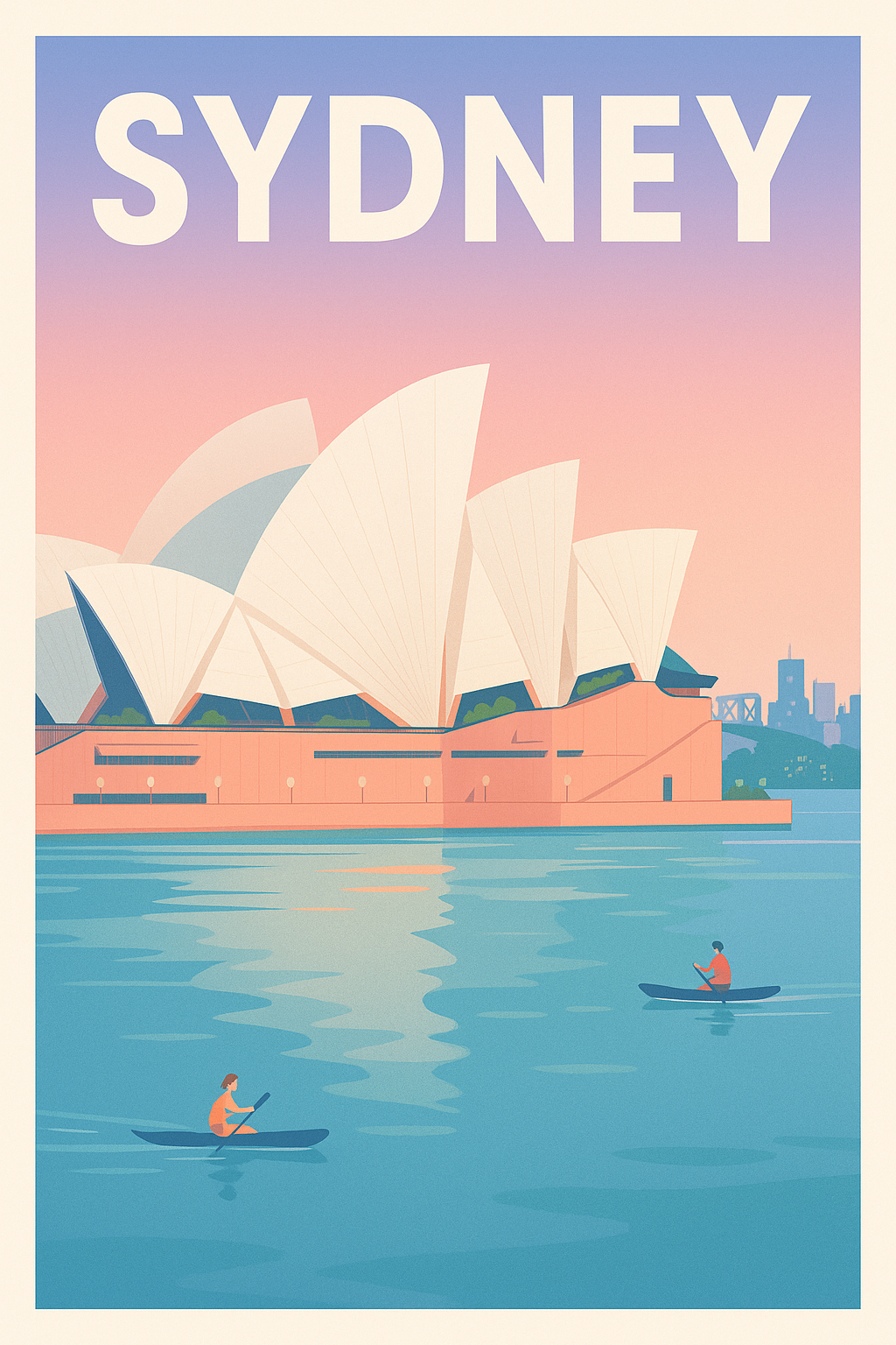 Affiche de Sydney - L'élégance emblématique au crépuscule