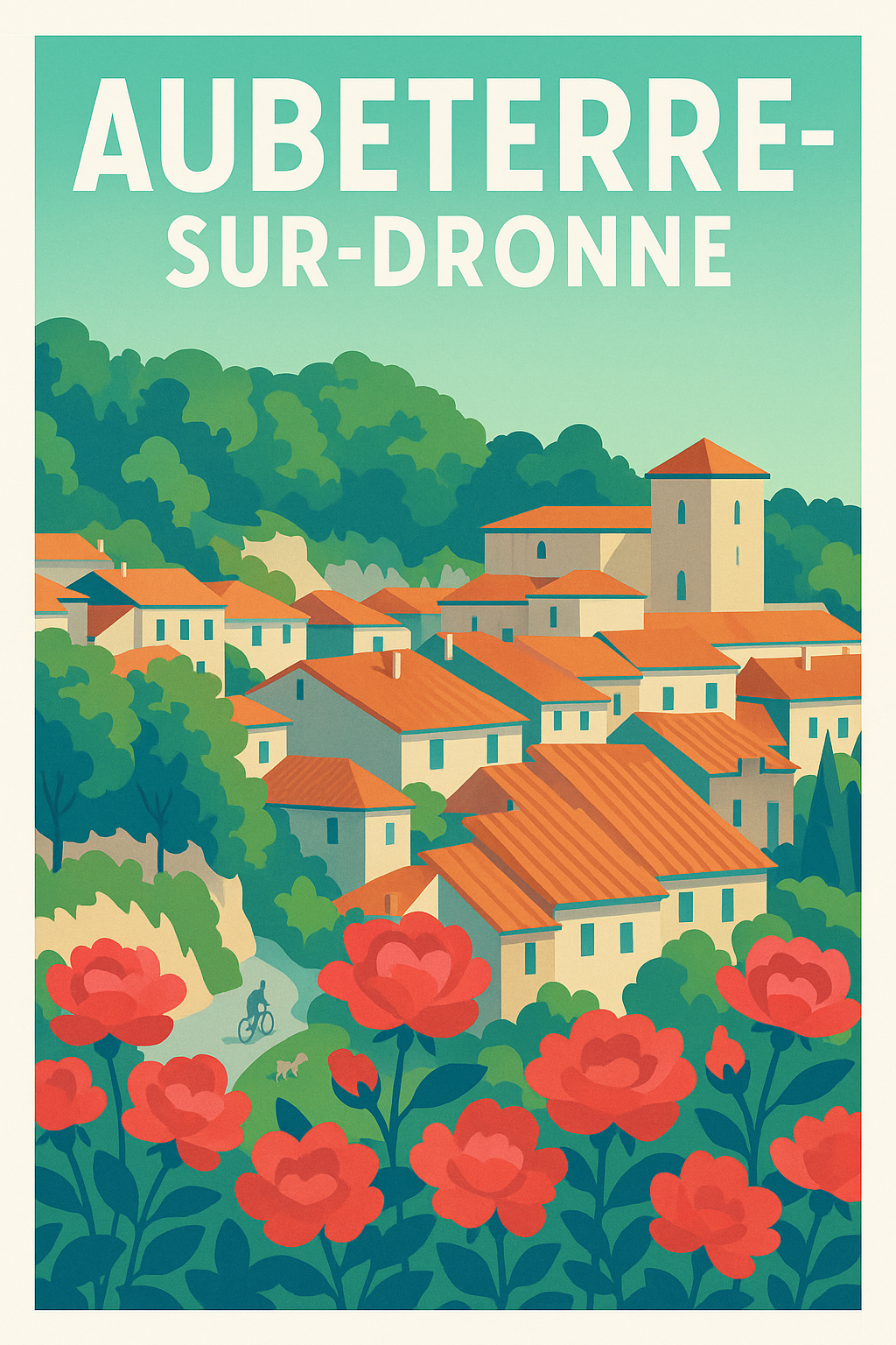 Affiche de Aubeterre-sur-Dronne - Le charme provençal en poster