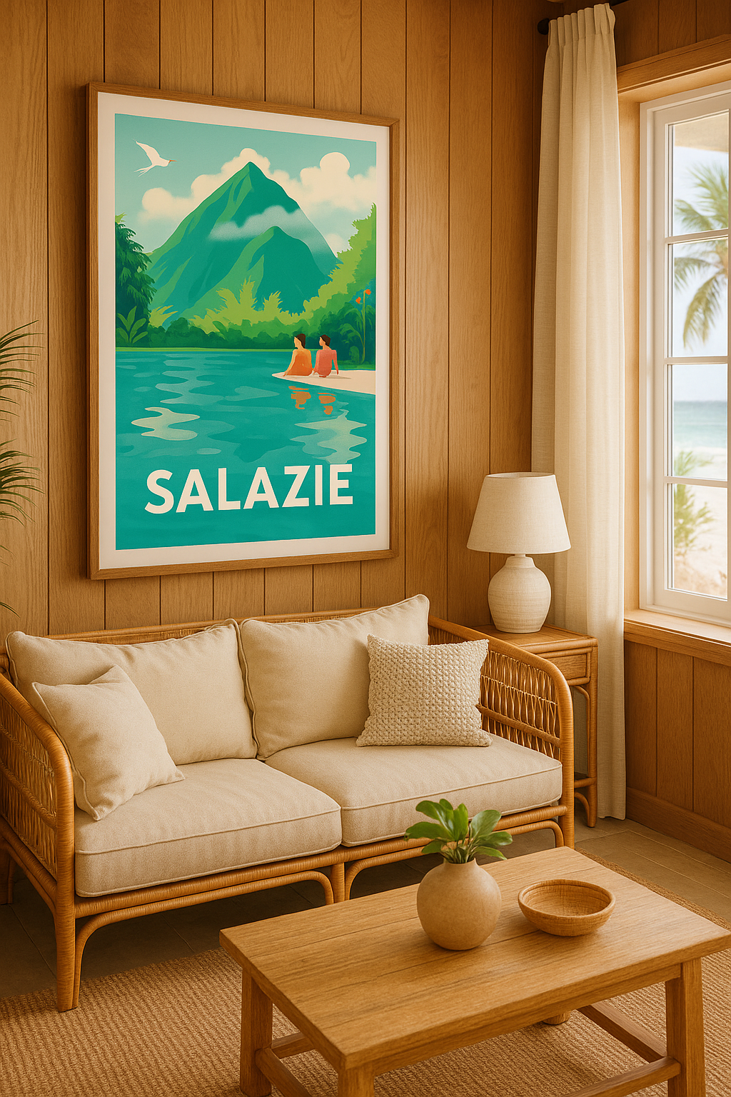 Affiche Salazie — L'évasion tropicale au cœur des montagnes · poster d'art de Salazie