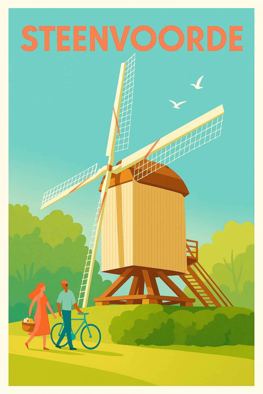 Affiche de Steenvoorde - Charme et nature au moulin traditionnel