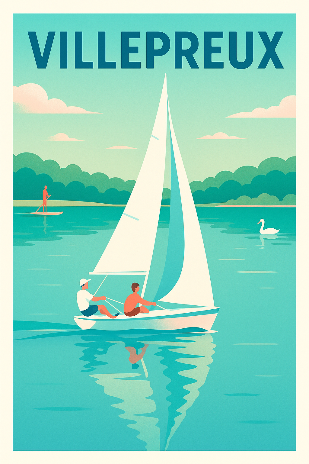 Affiche de Villepreux - Plongée dans l'été paisible