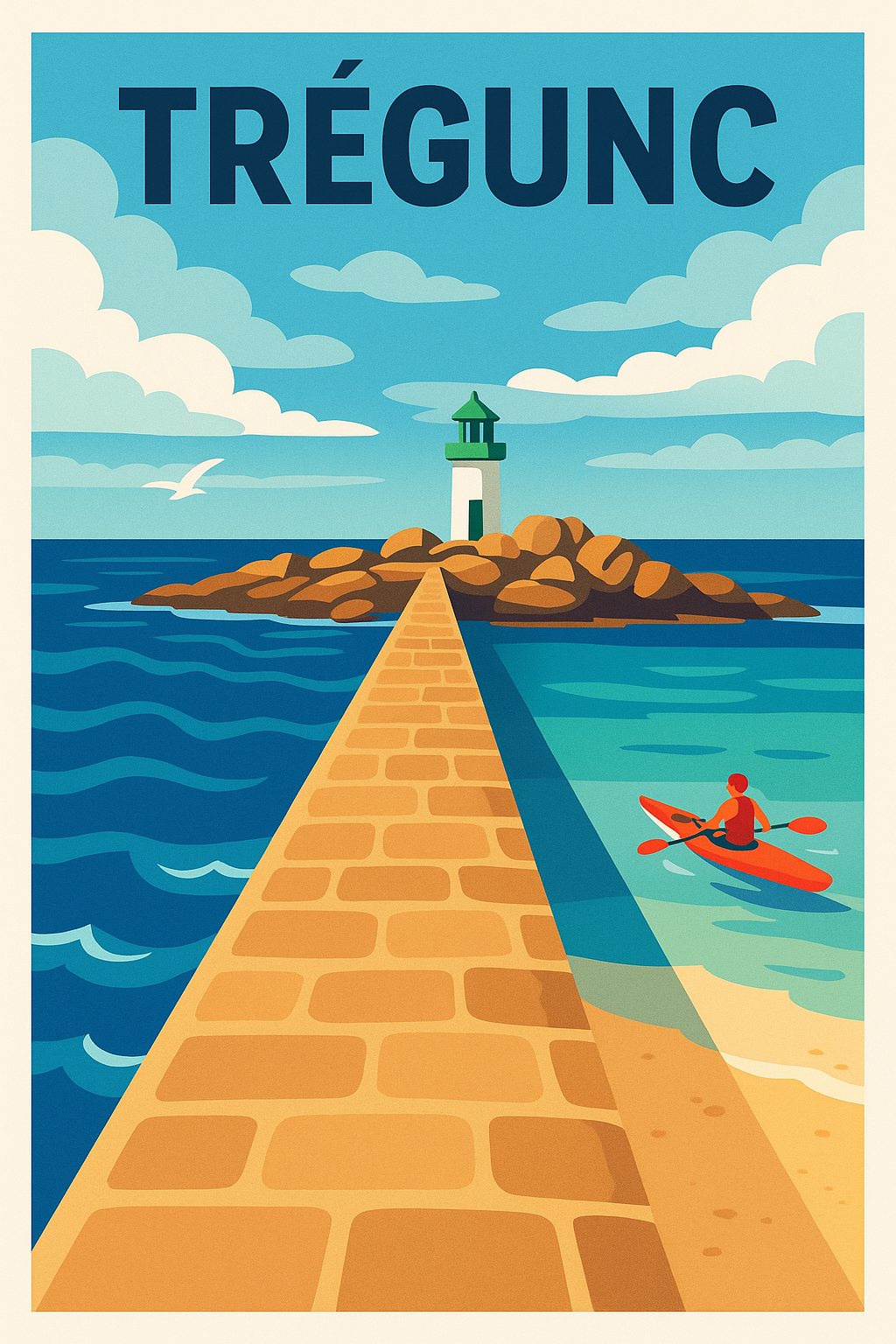 Affiche de Trégunc - Escapade maritime et nature en Bretagne
