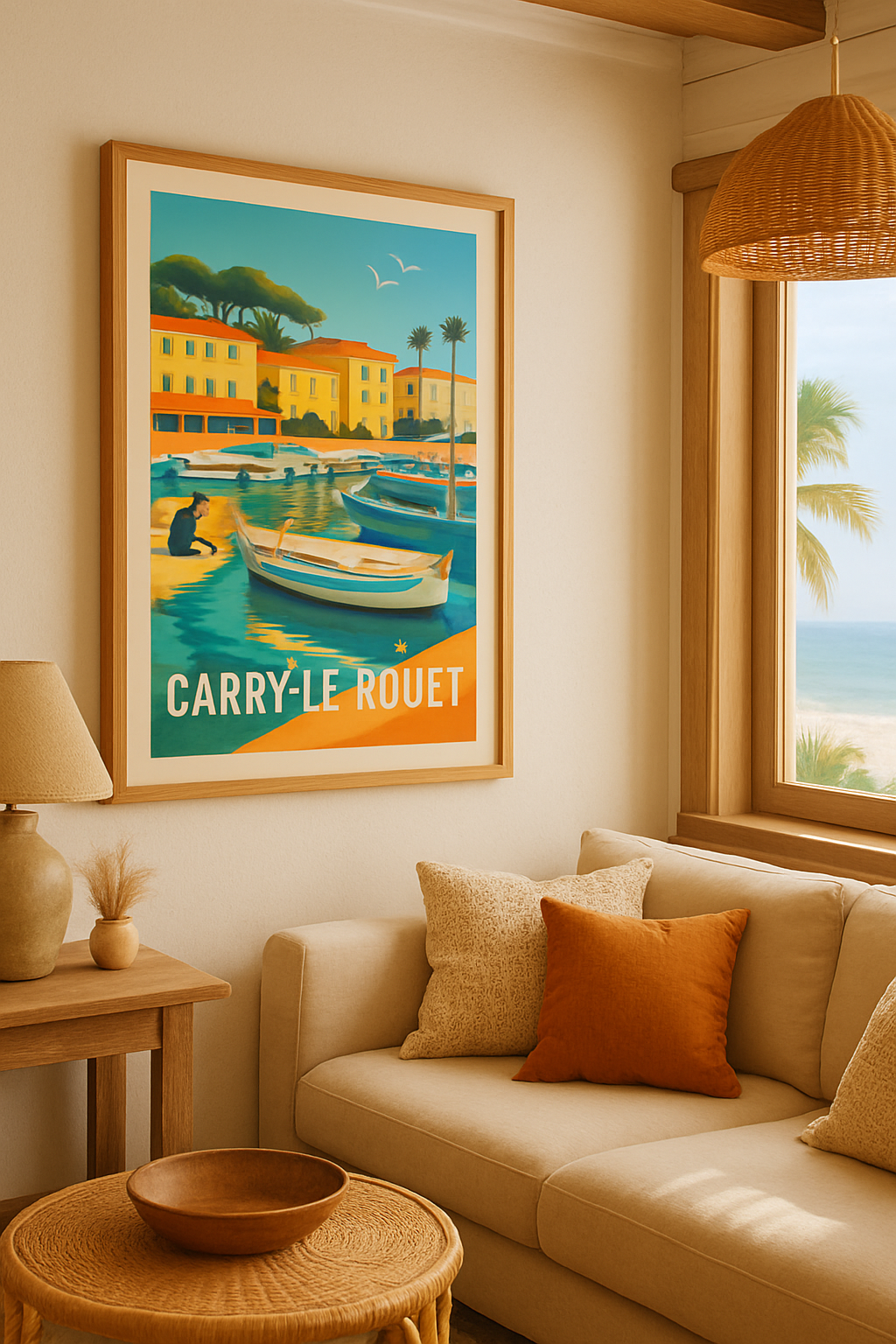 Mise en situation Affiche de Carry-le-Rouet - L'élégance maritime en lumière