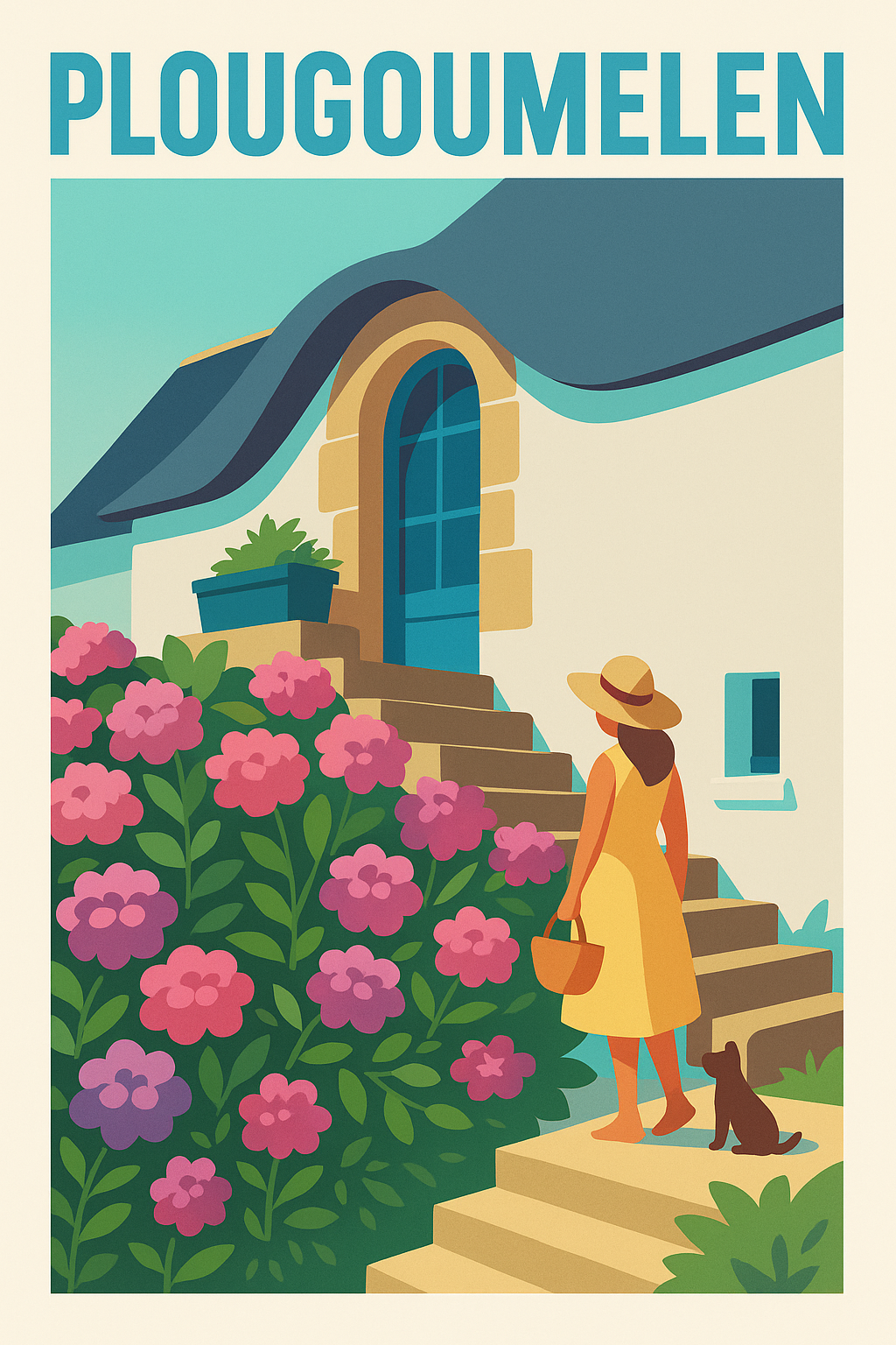Affiche de Plougoumelen - Charme et Sérénité en Bretagne
