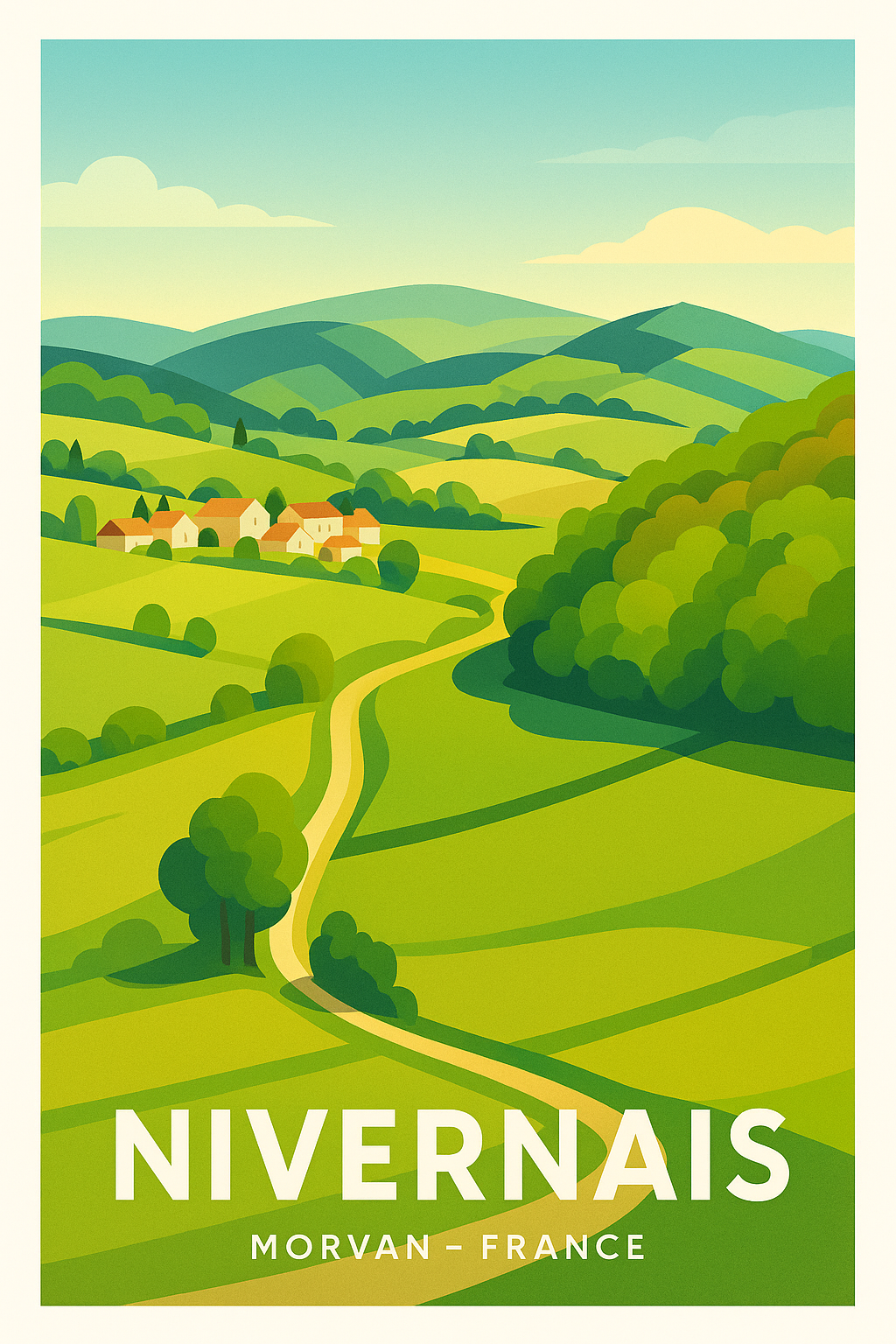 Affiche de Nivernais - Escapade bucolique au cœur du Morvan