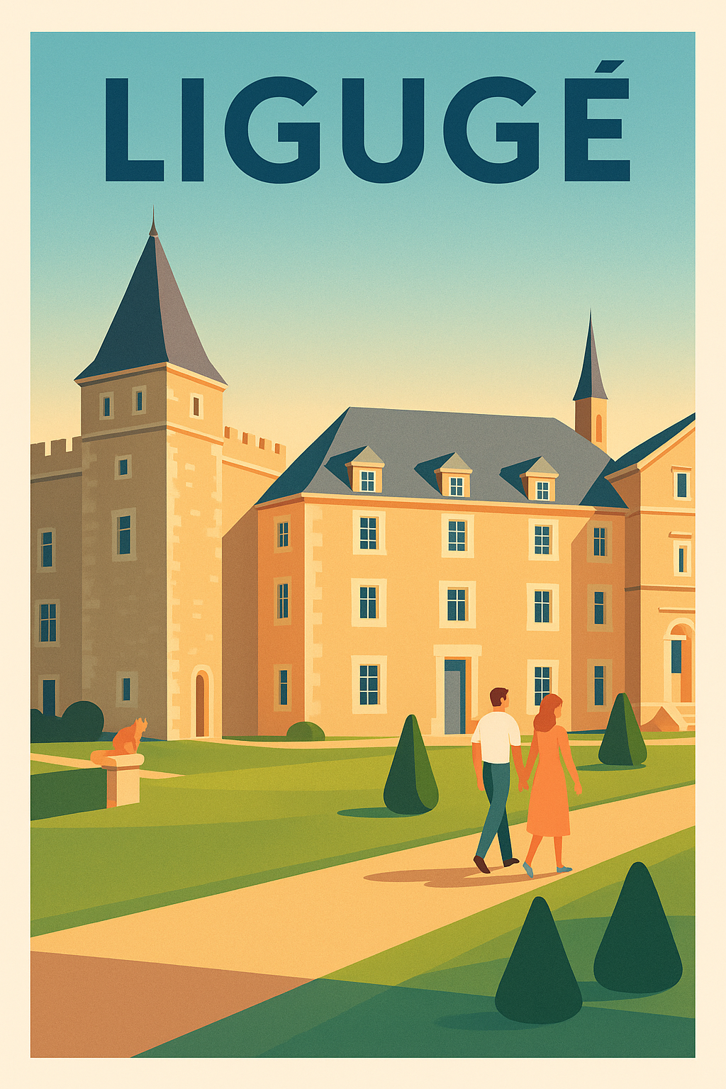 Affiche de Ligugé - Promenade au cœur de l'histoire
