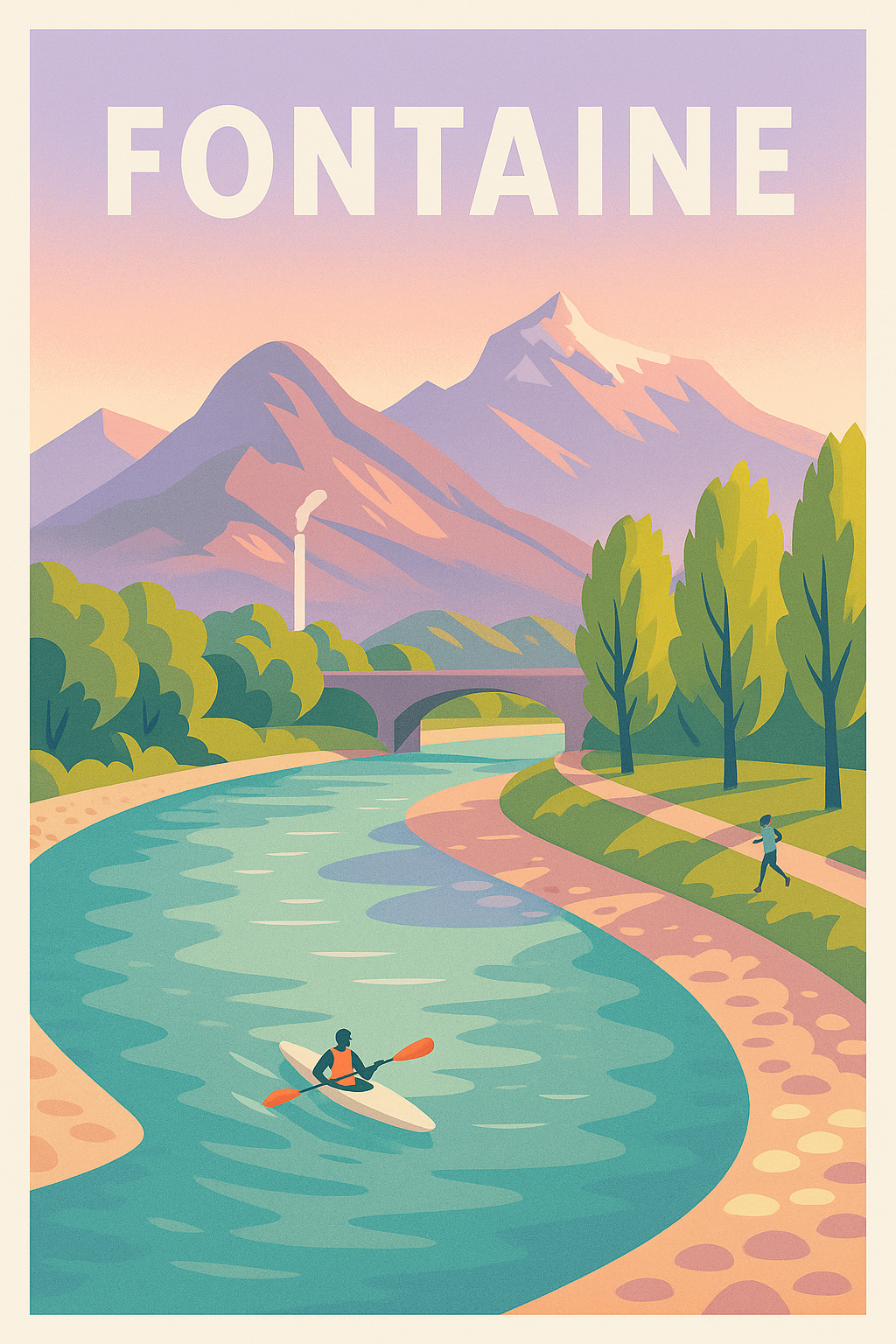 Affiche de Fontaine - Évasion nature au fil de l'eau