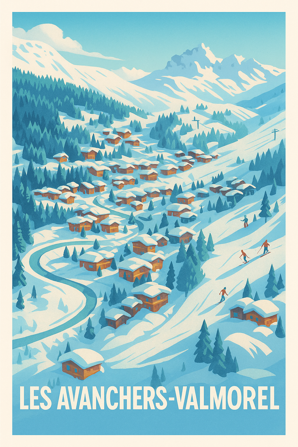 Affiche de Les Avanchers-Valmorel - Charme et fraîcheur alpine