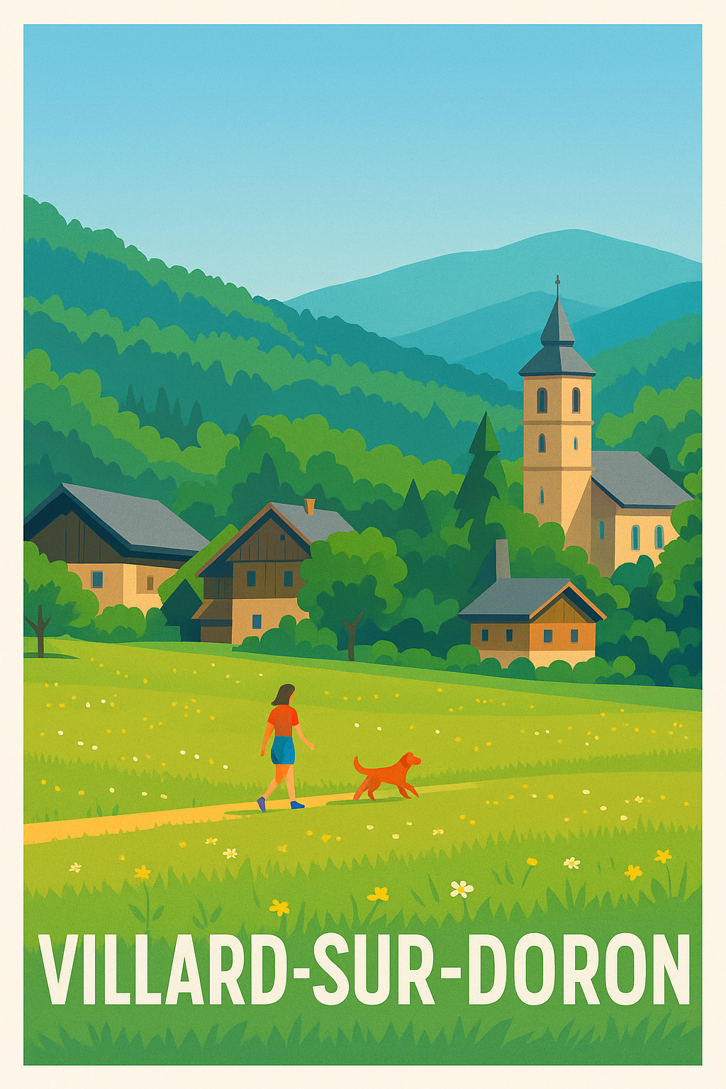 Affiche de Villard-sur-Doron - Escapade bucolique en montagne