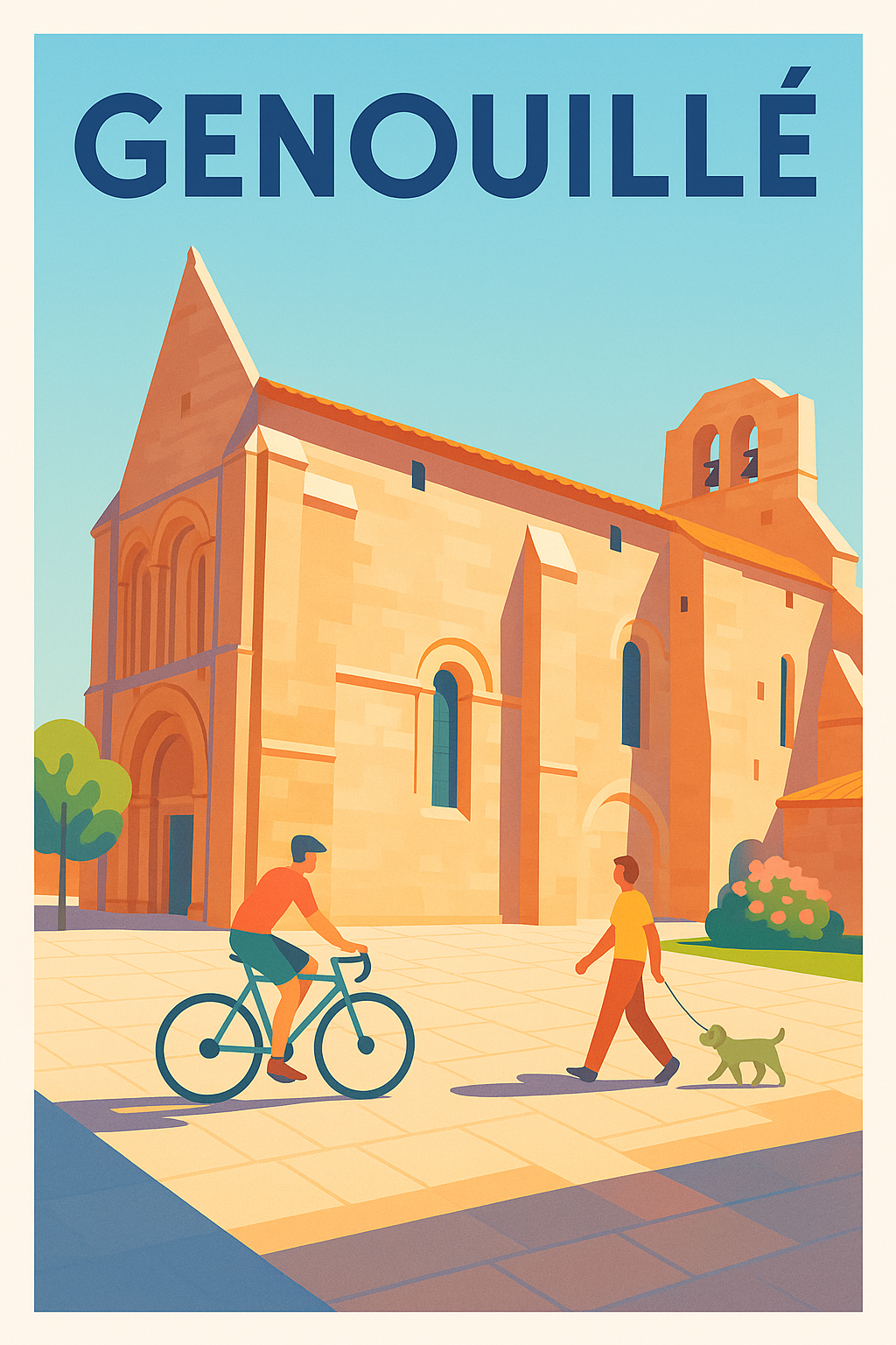 Affiche de Genouillé - Charme et douceur de vie en plein air