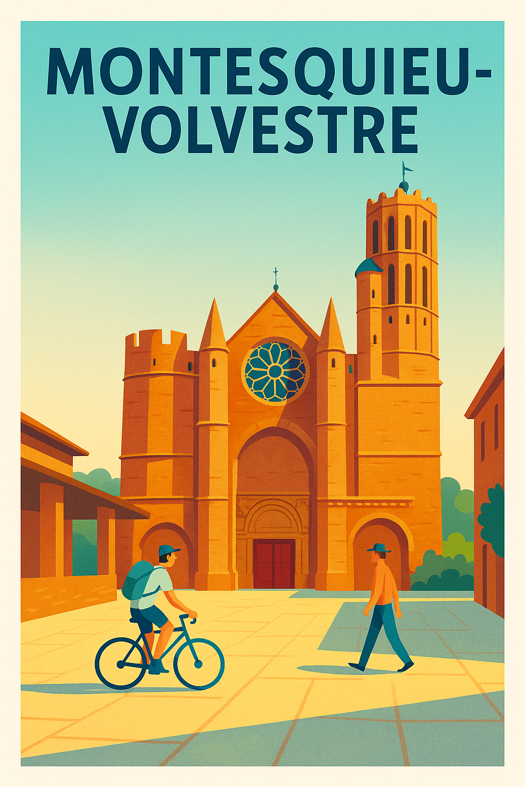 Affiche de Montesquieu-Volvestre - Charme et patrimoine au coeur de la ville