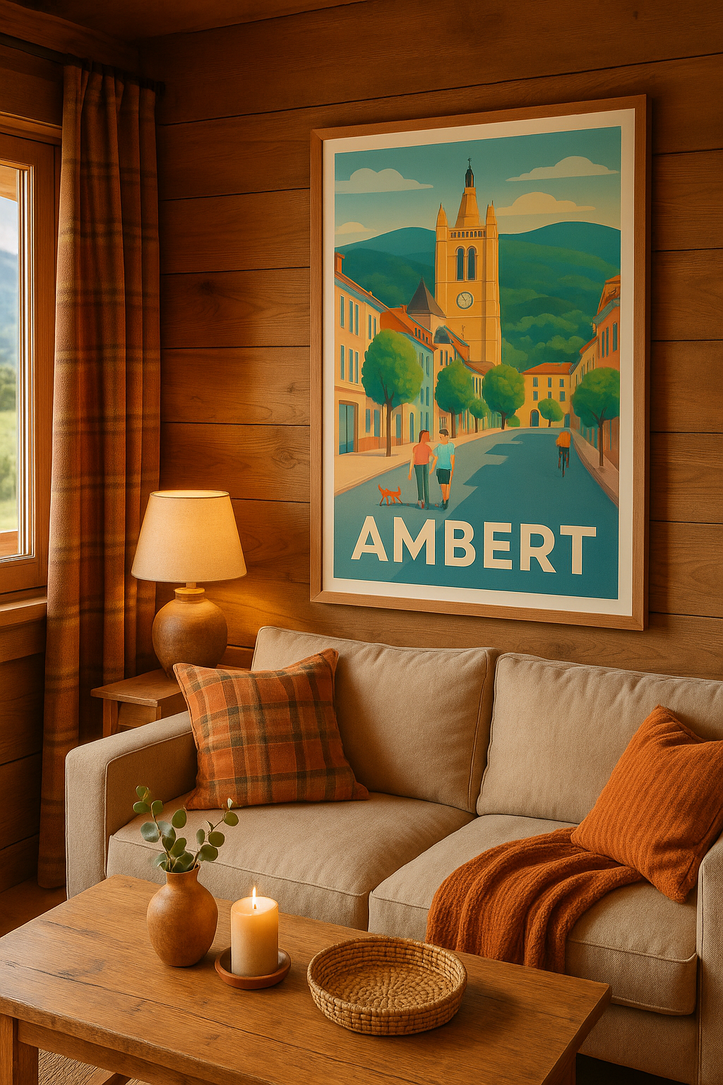 Mise en situation Affiche de Ambert - Charme et quiétude au cœur du Puy-de-Dôme