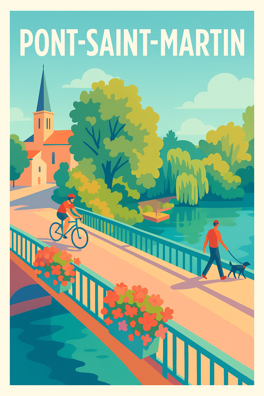 Affiche de Pont-Saint-Martin - Charme et sérénité au fil de la rivière