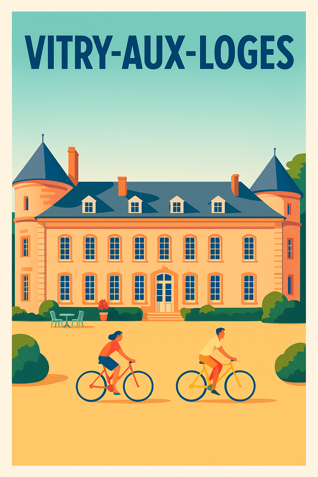 Affiche de Vitry-aux-Loges - Charme et douceur à vélo