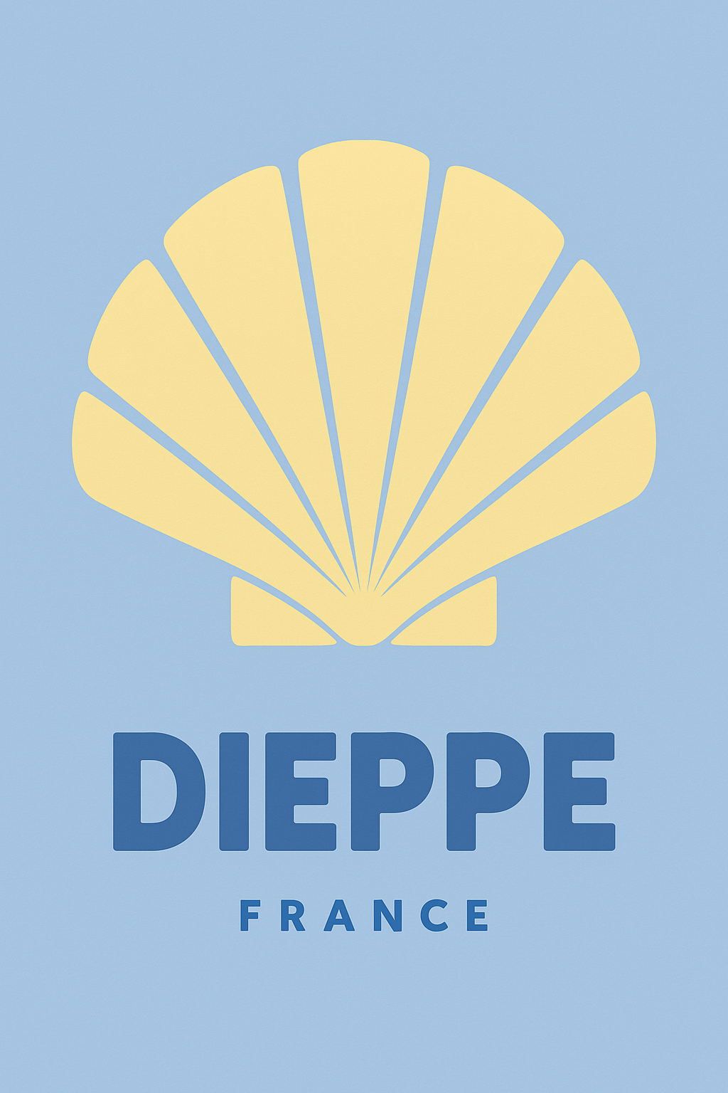 Affiche de Dieppe - Emblème marin et charme côtier