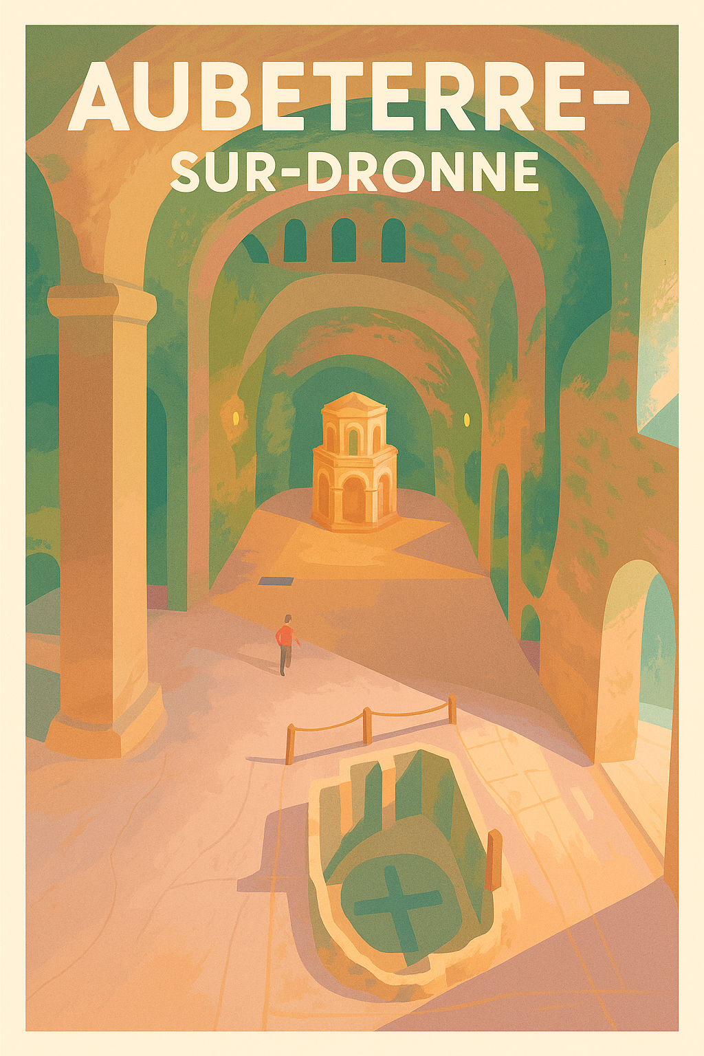 Affiche de Aubeterre-sur-Dronne - Voyage au cœur d'une cité souterraine