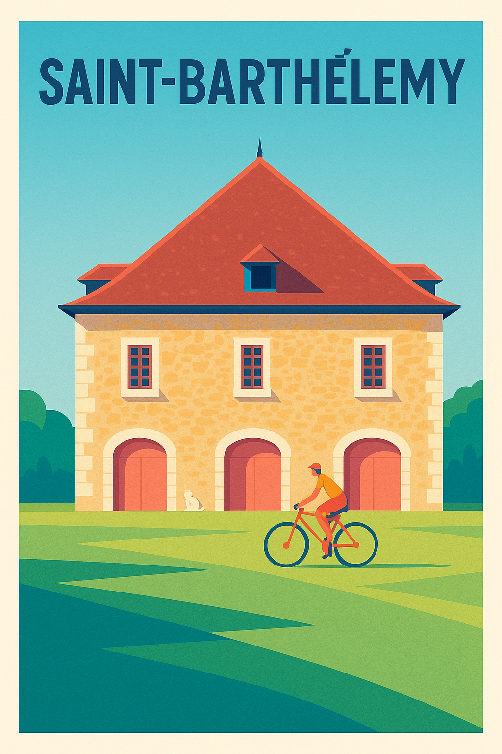 Affiche de Saint-Barthélemy - Charme et tranquillité insulaire