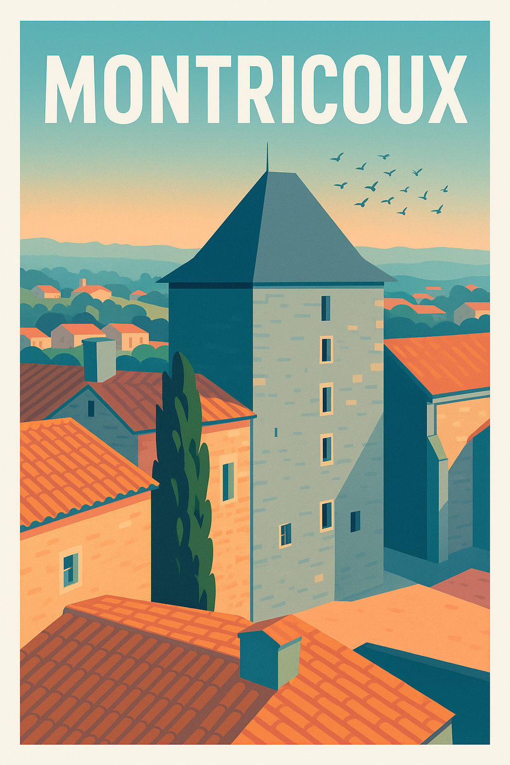 Affiche de Montricoux - Charme et authenticité du Sud-Ouest