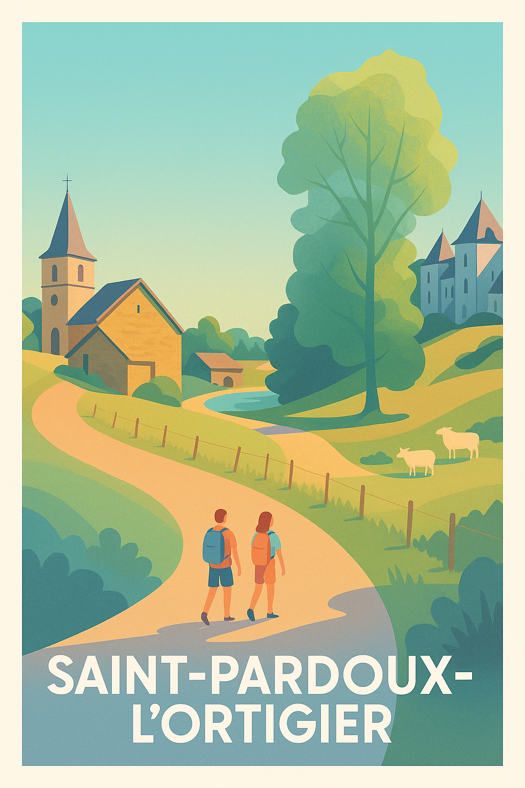 Affiche de Saint-Pardoux-l’Ortigier - Une balade paisible en pleine nature