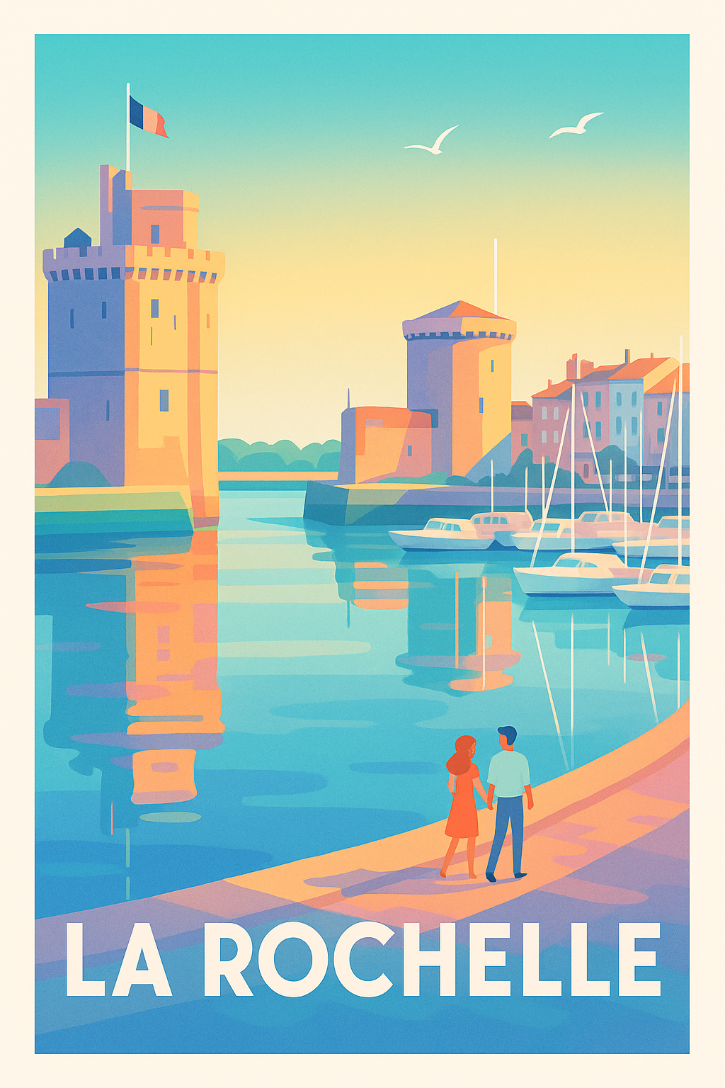 Affiche La Rochelle - Charme et Sérénité au Vieux Port