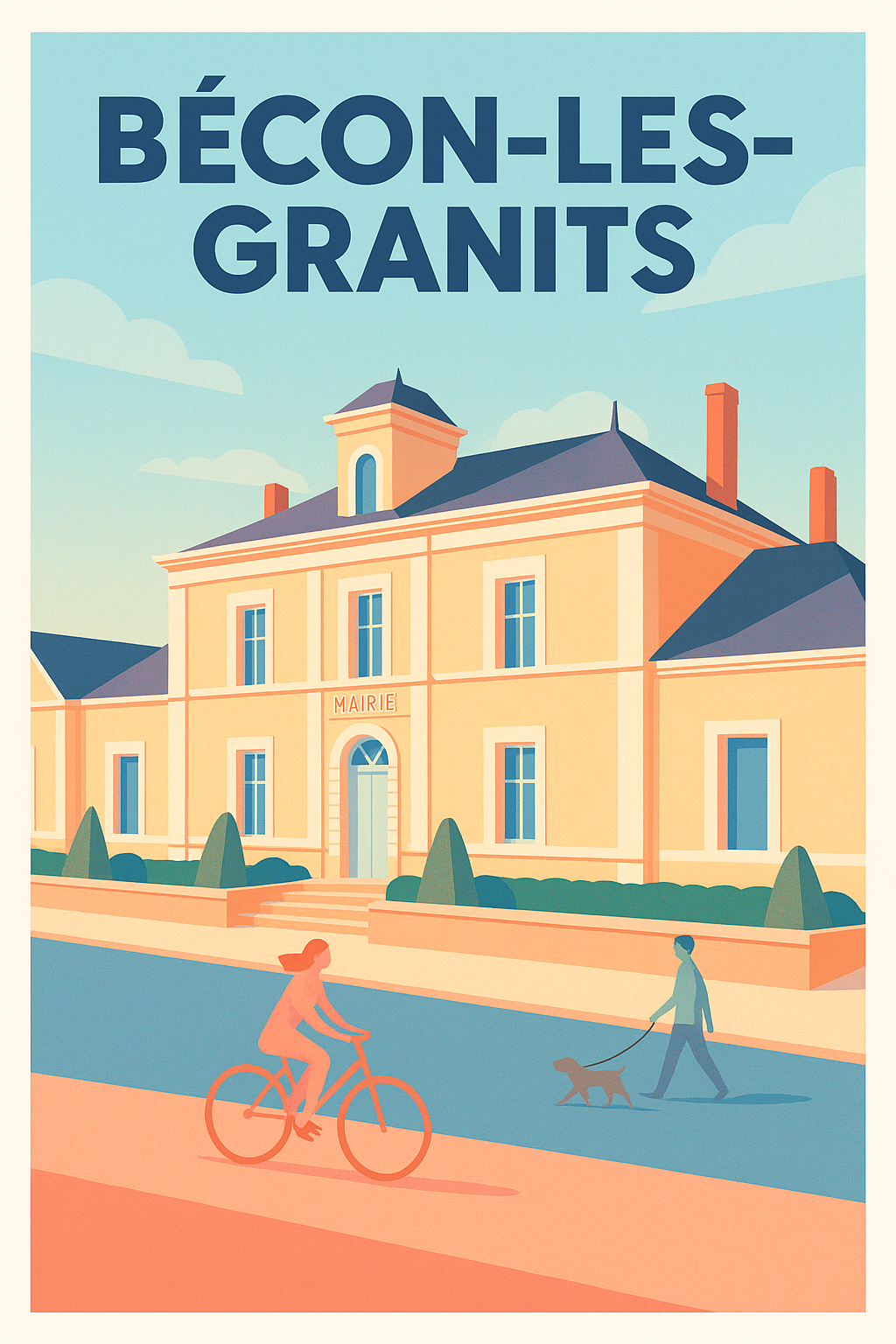 Affiche de Bécon-les-Granits - Charme et sérénité au cœur de la commune