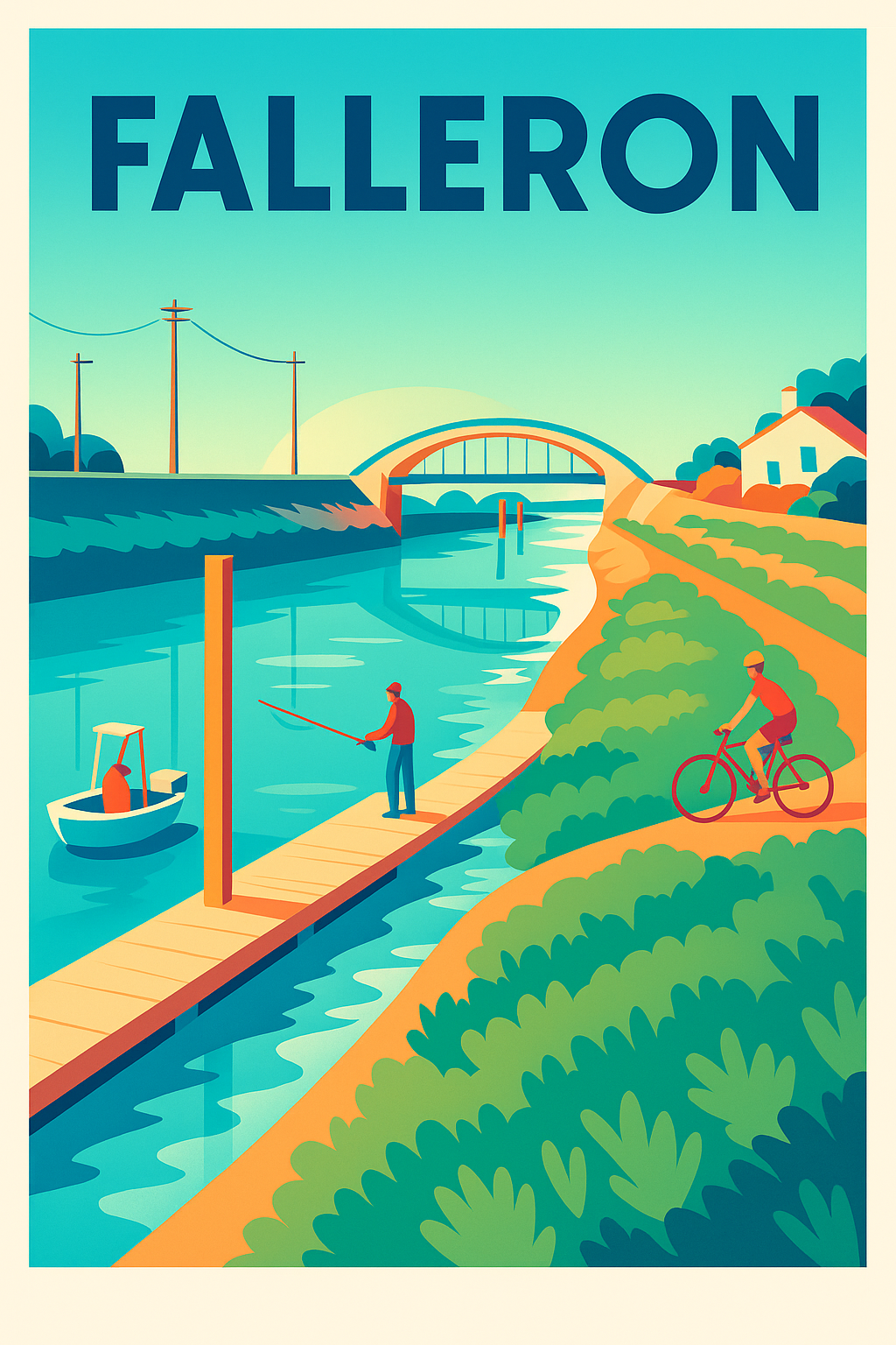Affiche de Falleron - Entre nature et sérénité au fil de l'eau