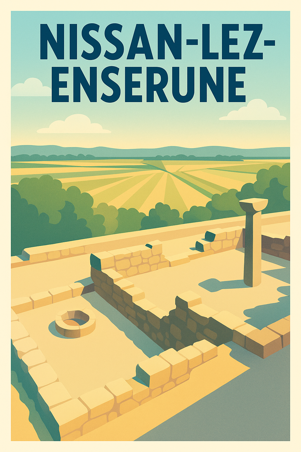 Affiche de Nissan-lez-Enserune - Voyage au cœur de l'Histoire