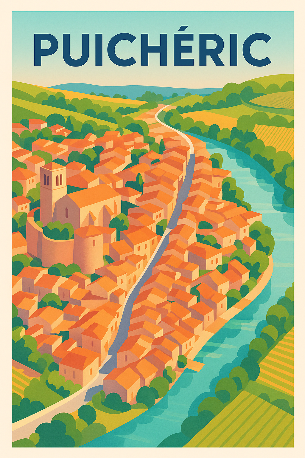 Affiche de Puichéric - Charme authentique au bord de l'Aude