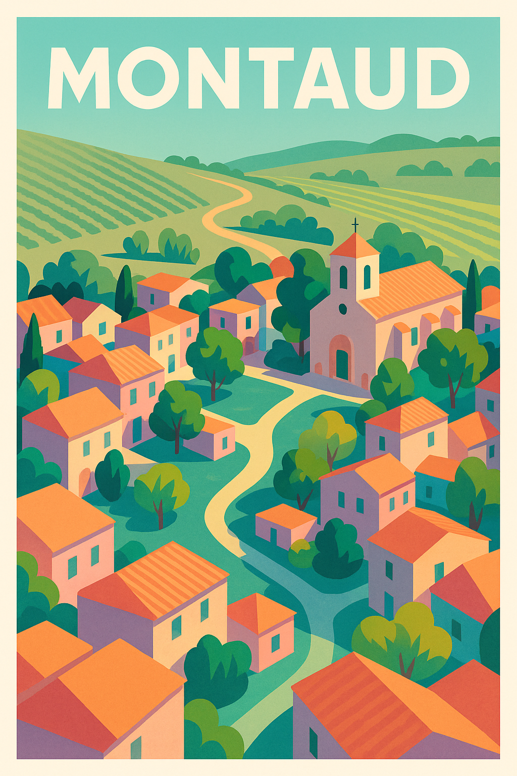 Affiche de Montaud - Charme bucolique au cœur de la nature