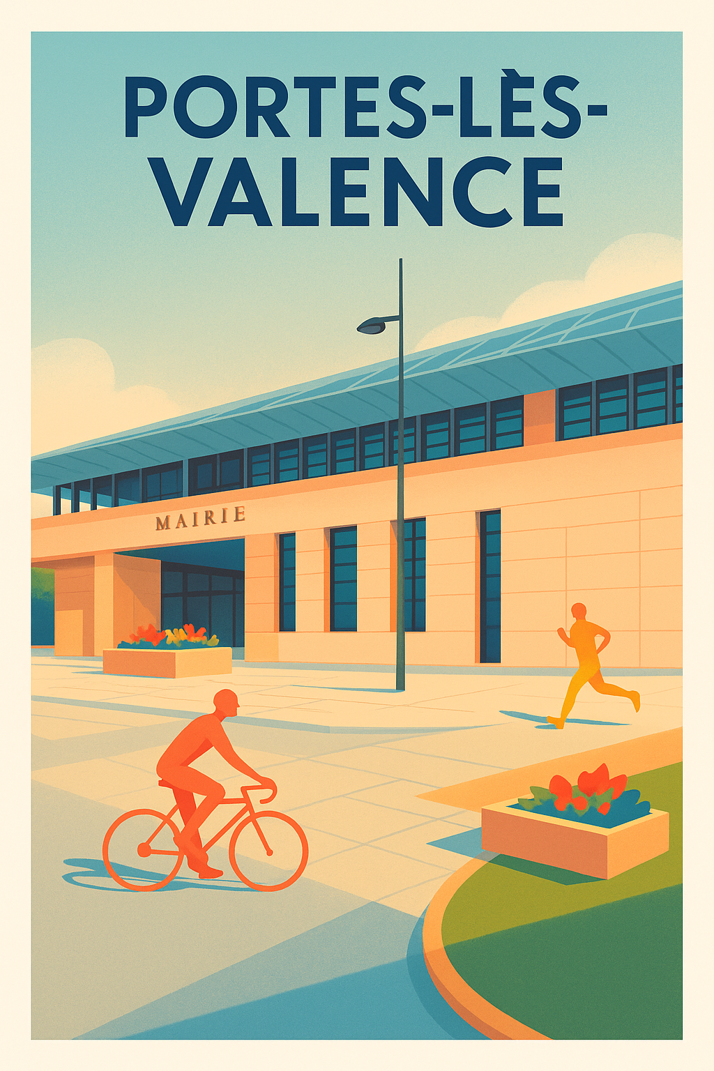 Affiche de Portes-lès-Valence - L'élégance moderne au cœur de la cité